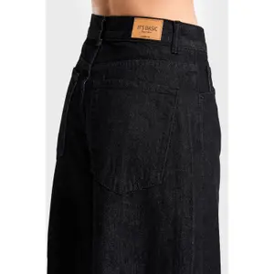 Jeans Palazzo Wide Leg vielseitig hohe Taille Damen It's Basic image-4
