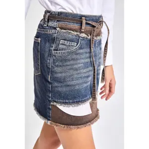 Women's denim mini skirt It's Basic image-2