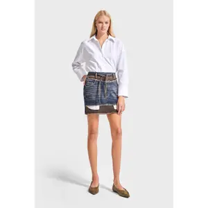 Women's denim mini skirt It's Basic image-4
