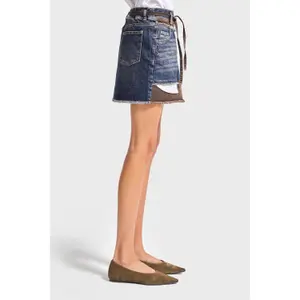 Women's denim mini skirt It's Basic image-3