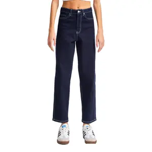 Relaxed Straight Mid-Rise Jeans Women It's Basic image-0