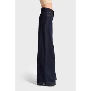 Jeans Palazzo Wide Leg vereint Eleganz und Leichtigkeit hohe Taille Damen It's Basic image-3