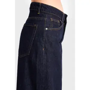 Jeans Palazzo Wide Leg vereint Eleganz und Leichtigkeit hohe Taille Damen It's Basic image-4