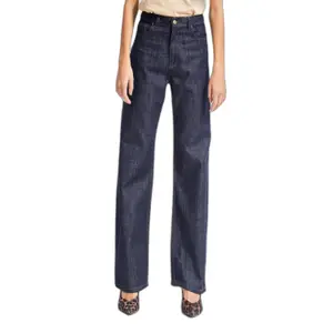 Classic Mid-Rise Straight Jeans Denim Women It's Basic image-0