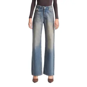 Zeitlose Straight Jeans mit mittelhoher Taille für Damen It's Basic image-0