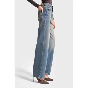 Zeitlose Straight Jeans mit mittelhoher Taille für Damen It's Basic image-3