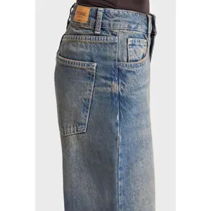 Zeitlose Straight Jeans mit mittelhoher Taille für Damen It's Basic image-4