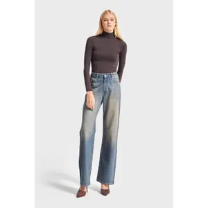 Zeitlose Straight Jeans mit mittelhoher Taille für Damen It's Basic image-1