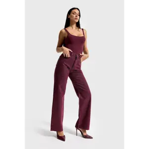 Women's High-Waisted Straight Jeans It's Basic Rhinestone Rhinestone image-1