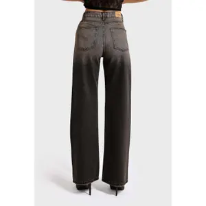 Women's High-Waisted Straight Jeans It's Basic Rhinestone Rhinestone image-3