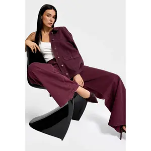Jeans Palazzo vita media donna It's Basic Rhinestone image-3