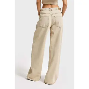 Women's Low Rise Wide Leg Jeans It's Basic image-2