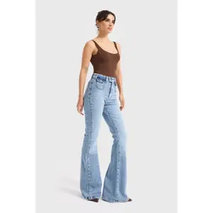 Timeless High-Waisted Flare Jeans Women It's Basic image-1