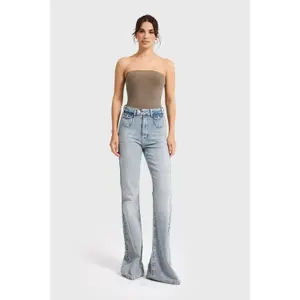 Timeless High-Waisted Flare Jeans Women It's Basic image-1