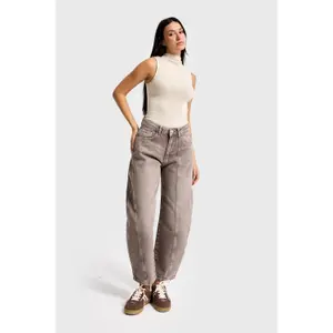 High-Waisted Balloon Jeans Women It's Basic image-4