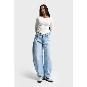 High-Waisted Balloon Jeans Women It's Basic image-4