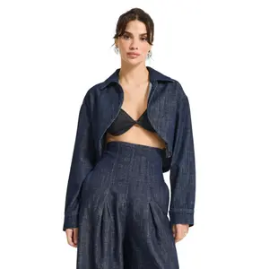 Crop-Jeansjacke Damen It's Basic image-0