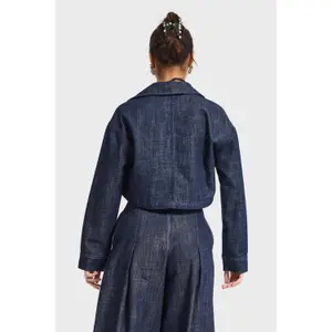 Crop-Jeansjacke Damen It's Basic image-1