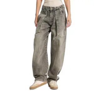 Balloon Jeans Taille Midi Dames It's Basic