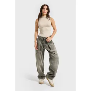 Balloon Jeans Taille Midi Dames It's Basic image-1
