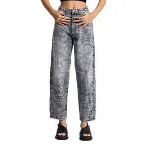 Women's Mid-Rise Relaxed Fit Cotton Jeans It's Basic image-0