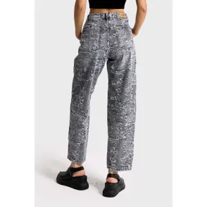 Women's Mid-Rise Relaxed Fit Cotton Jeans It's Basic image-2