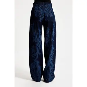 Loose Jeans Mid Rise Stiv Hunkvadrat Kvinder It's Basic Rhinestone image-1
