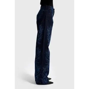 Loose Jeans Mid Rise Stiv Hunkvadrat Kvinder It's Basic Rhinestone image-2