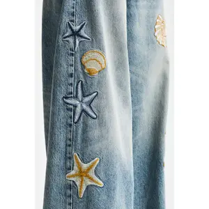 Jeans Palazzo Wide Leg wysoki stan tencel i bawełna damskie It's Basic image-4