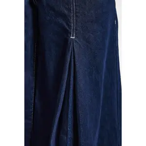 Women's High-Waisted Pleated Wide Leg Palazzo Jeans It's Basic image-4
