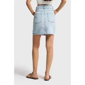 Mini skirt woman It's Basic Ripped image-1