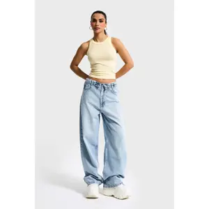 Classic Low Rise Straight Jeans Women It's Basic image-1