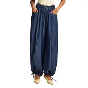 Balloon Jeans Taille Midi Dames It's Basic