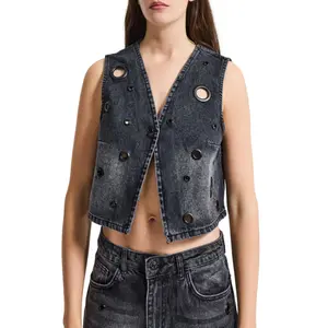 Jeansweste Damen It's Basic image-0