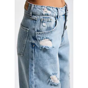 Mid-Rise Baggy Jeans Women It's Basic image-4