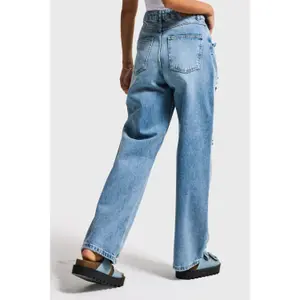 Hohe Taille Baggy Jeans Damen It's Basic image-2