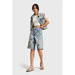 Women's denim shorts It's Basic image-4