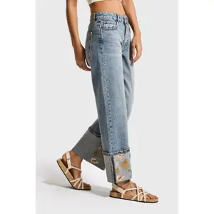 Jeans Relaxed vita media donna It's Basic image-3