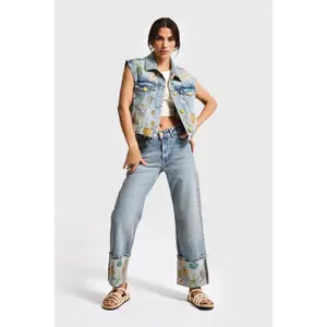 Jeans Relaxed vita media donna It's Basic image-1