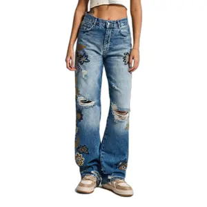 Jeans Loose vita alta in cotone donna It's Basic