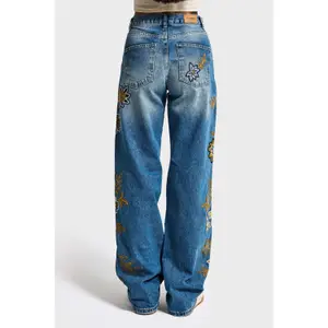 Jeans Loose vita alta in cotone donna It's Basic image-2