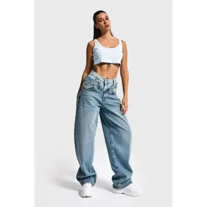 High-Waisted Balloon Jeans Women It's Basic image-4