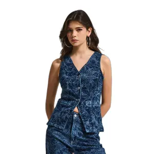 Women's denim vest It's Basic