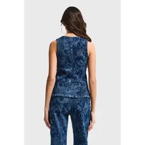 Women's denim vest It's Basic image-1