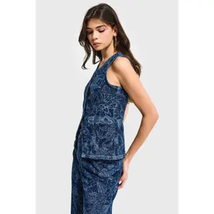 Women's denim vest It's Basic image-2
