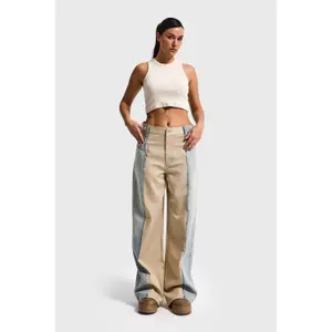 Asymmetrical Mid-Rise Baggy Jeans Women It's Basic Mega image-4