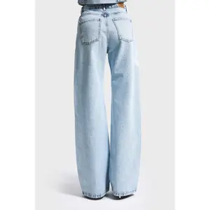 Women's Mid-Rise Straight Jeans It's Basic Rhinestone image-2