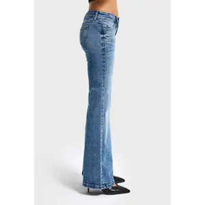 Low Rise Flare Jeans Women It's Basic image-2