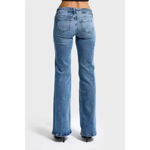 Low Rise Flare Jeans Women It's Basic image-1