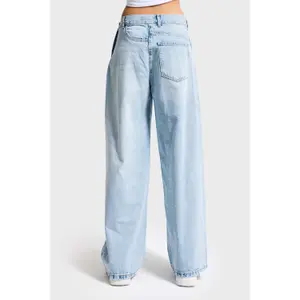 Baggy Jeans mit hoher Taille für Damen It's Basic Mega image-2